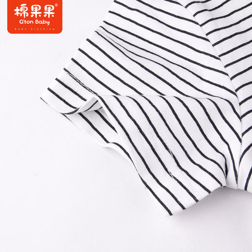 棉果果夏季男童纯棉假两件短袖连体衣M212727222279 商品图6