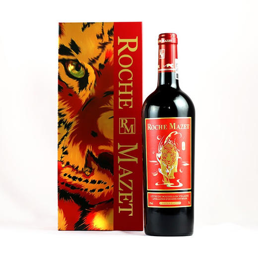 建发酒业 法国原瓶进口红酒 干红玛茜典藏红葡萄酒虎年纪念版14度 750ml 红酒 单支 虎年纪念酒单瓶 商品图1