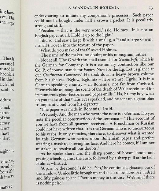 【中商原版】福尔摩斯历险记 英文原版 The Adventures of Sherlock Holmes Arthur Conan Doyle 商品图6