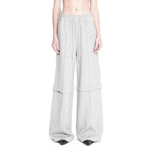 NUTH宽松直筒卫裤休闲裤高腰百搭阔腿裤灰色 Casual Pants 商品图0