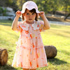 棉果果夏季女童纯棉大翻领短袖连衣裙M222701222301 商品缩略图0