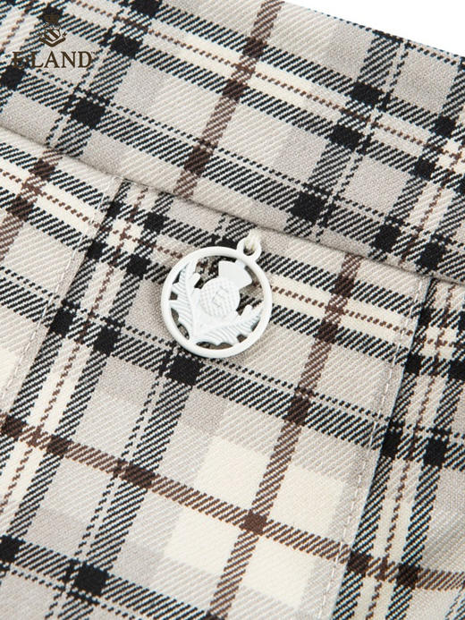 ELAND衣学院时尚显瘦格纹气质短裙女EEWHC23N1M 商品图3