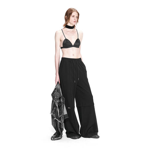   NUTH百搭阔腿裤拖地黑色长裤休闲卫裤运动长裤 Casual Pants 商品图1