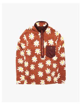 2122 AIRBLASTER ALL Sherpa Half Zip-Rust Daisy M