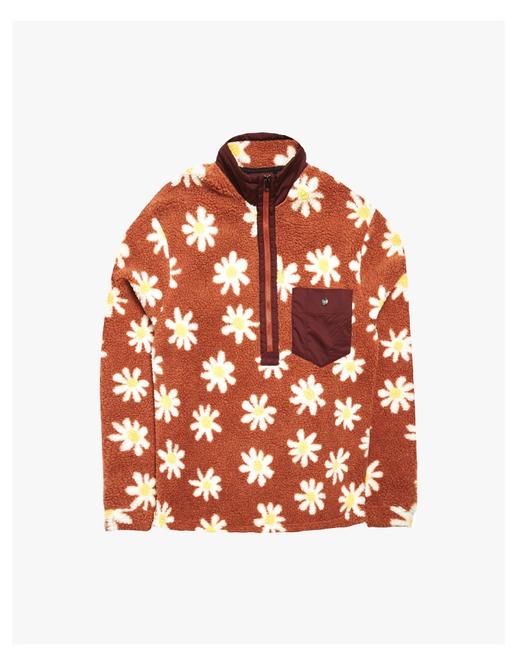 2122 AIRBLASTER ALL Sherpa Half Zip-Rust Daisy M 商品图0