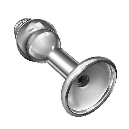 谜姬 肛塞后庭狐狸尾巴肛情趣用品门开发成人夫妻性用品另类玩具变态小号可更换式金属不锈钢尾巴插入式 三头可换白狐尾 商品图3