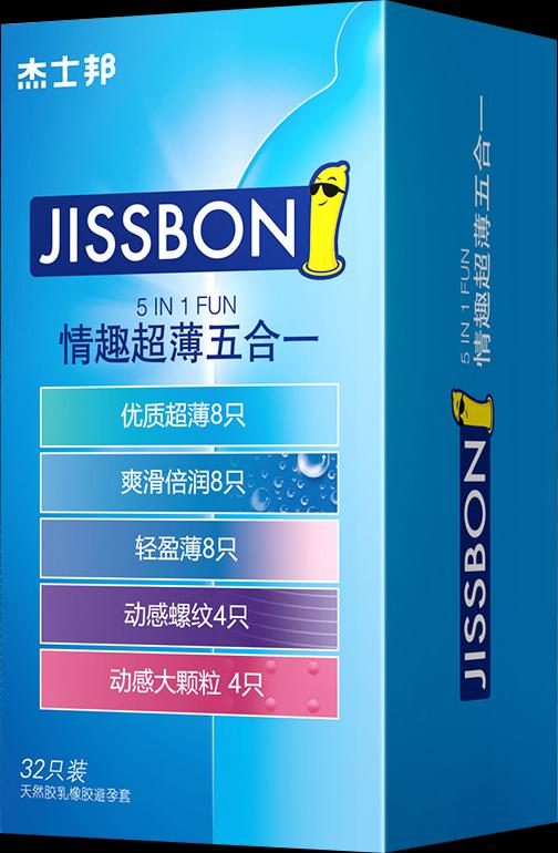 杰士邦情趣超薄五合一32只装避孕套 商品图1
