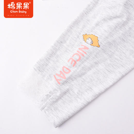 棉果果夏季女童纯棉七分打底裤M222206222266 商品图1