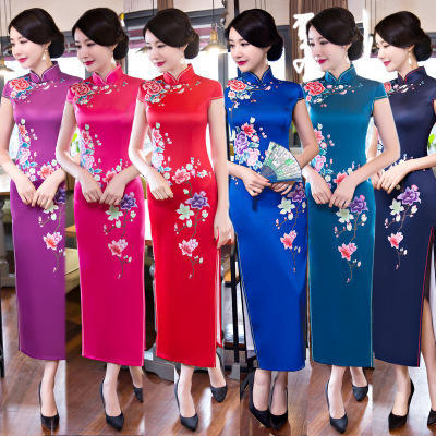 TM [花开连理] 民族风宴会走秀旗袍裙苏州旗袍 商品图0