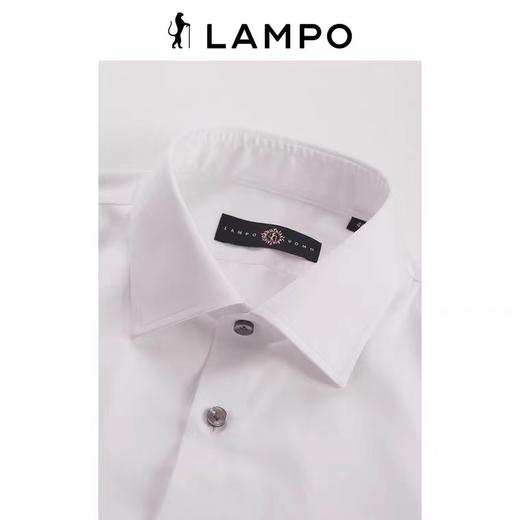 【4F】蓝豹男士长袖衬衫长绒棉白色自然弹商务衬衣 商品图1