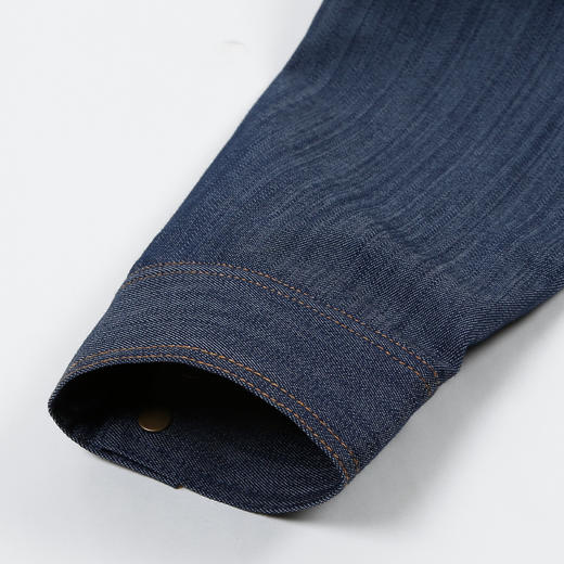 METTE22年春夏新品女士牛仔夹克长袖宽松直筒小个子短款上衣外套 商品图4