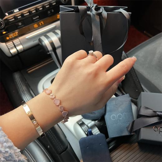 G882A*M粉贝爱心太阳手链 商品图3