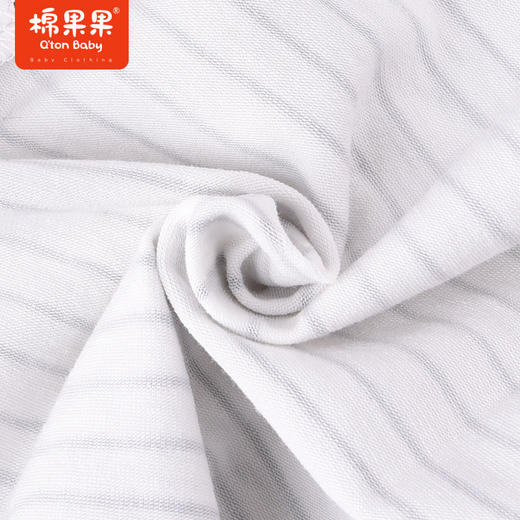棉果果夏季女童纯棉条纹七分打底裤M222206222267 商品图1