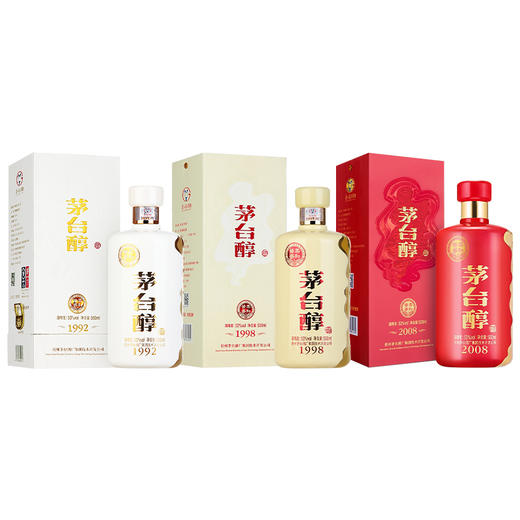 【推荐】茅台集团 茅台醇1992 柔和酱香 53度 500ml + 茅台集团 茅台醇1998 柔和酱香 53度 500ml + 茅台集团 茅台醇2008 柔和酱香 53度 500ml 商品图1