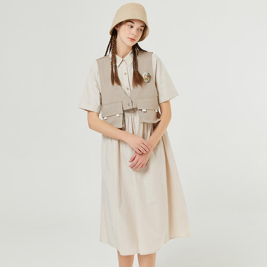 Famecoco范可儿休闲时尚套装女成套搭配女装减龄清新夏季F223EA010 商品图1