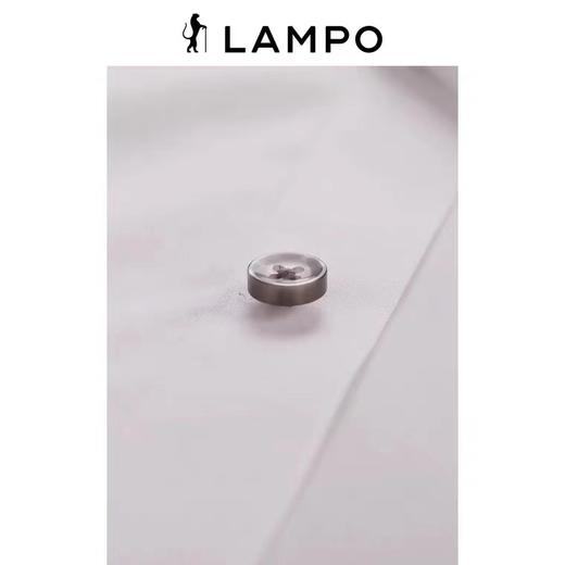 【4F】蓝豹男士长袖衬衫长绒棉白色自然弹商务衬衣 商品图2