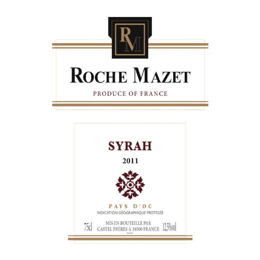 建发酒业 法国原瓶进口 卡思黛乐castel玛茜霞多丽 琼瑶浆白葡萄酒 黑品乐 罗纳河谷村庄 西拉 西拉 商品图2