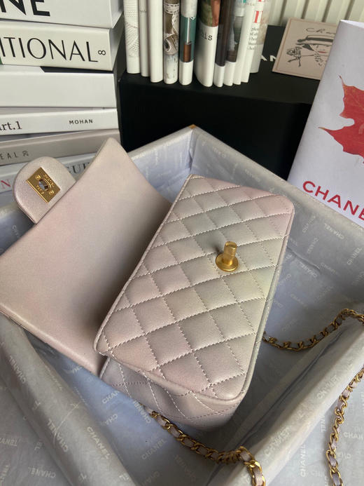 夏季特惠💰1150 原单香奈儿 Chane🎶 Mini CfHandle珠光色AS2431 商品图6