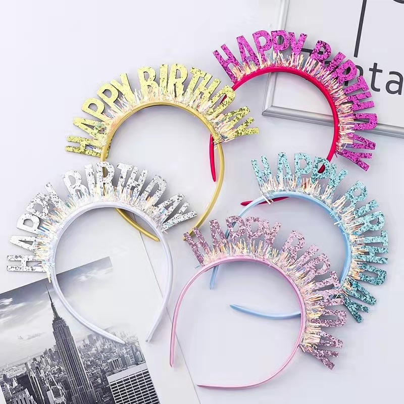 1027CAKE | 生日发箍 头箍 happy birthday派对装饰道具