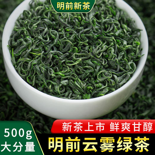 【食品酒水】-明前高山云雾绿茶 早春新茶炒青日照绿茶 散装500g 商品图4