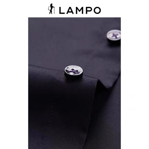 【4F】蓝豹商务正装黑色自然弹超修身衬衣男 商品图2