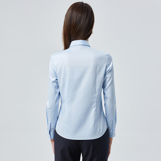 【纯棉DP免烫】罗蒙春夏女装长袖衬衫女士正装商务通勤百搭抗皱衬衣 商品图1