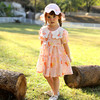棉果果夏季女童纯棉大翻领短袖连衣裙M222701222301 商品缩略图1