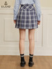 ELAND衣恋JK学院风高腰显瘦格纹百褶裙半身裙女EEWHC23N2M 商品缩略图2
