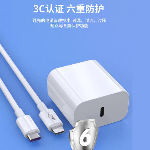 洛仕顿pd充电器套装单头20w数据线 商品图3