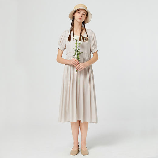 Famecoco范可儿法式连衣裙春夏季女裙子质感高级感轻熟风F223FA057 商品图2