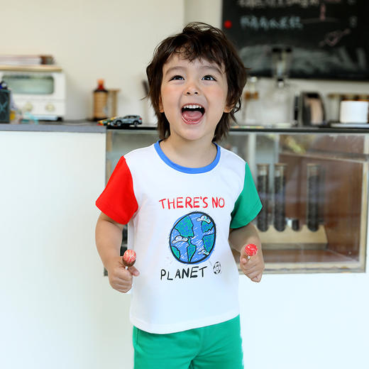 棉果果夏季男童纯棉短袖T恤拼色时尚M212140222272 商品图0