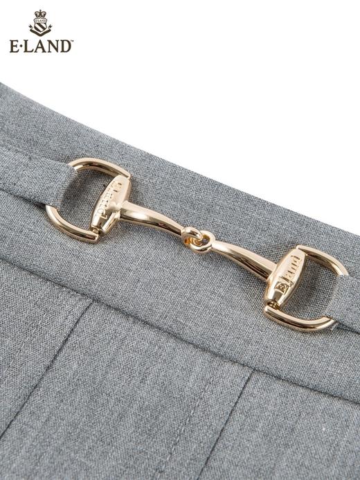 ELAND衣恋学院风高腰显瘦小个子百褶裙半身裙女EEWHC23H1C 商品图3