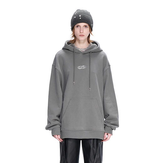  NUTH秋冬宽松连帽加绒连帽卫衣女 Logo Hoodie 商品图1