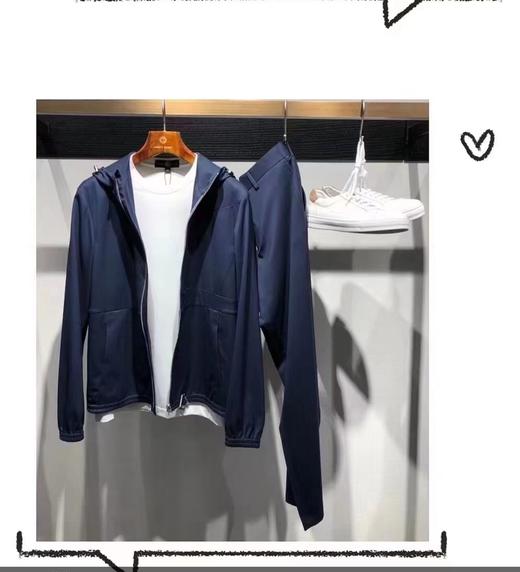 【4F】蓝豹机洗羊毛蓝色夹克 商品图1