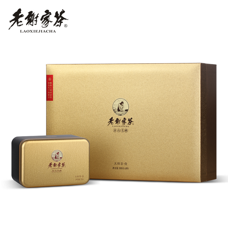 老谢家茶 黄山毛峰 谢四十大师茶俭字礼盒 300g