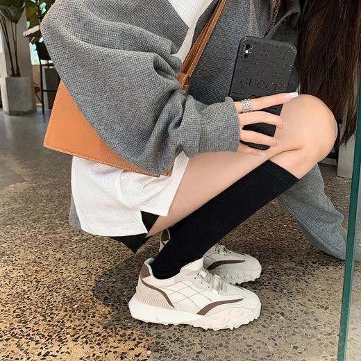 阿甘鞋女2022年春季新款百搭拼色厚底运动老爹鞋子女鞋 商品图0