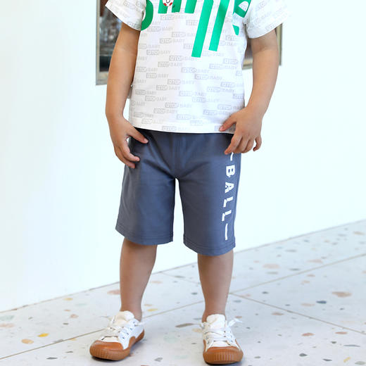 棉果果夏季男童纯棉针织中裤M212202222355 商品图0
