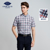 GOOD LUCK/德鲨经典格纹亲肤柔软舒适短袖衬衫LY11416-858 商品缩略图0