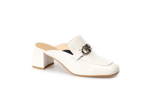 豪麟名鞋奥莱迪嘉女装牛皮革百变半凉鞋DJCMO21WB203白色  原价1960元 商品图0