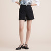 谜底休闲短裤女2022夏季新款时尚简约撞色拼接个性4分裤222MK0685 商品缩略图0