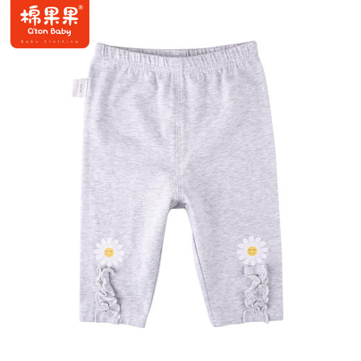 棉果果夏季女童纯棉针织九分打底裤M222208222311 商品图0