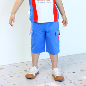 棉果果夏季男童纯棉针织七分工装裤M212201222275