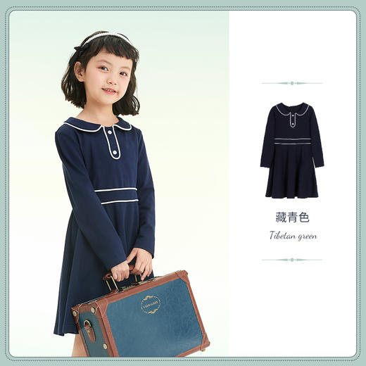 mettekids儿童连衣裙2022春季新款女童裙子潮洋气时髦粉色公主裙 商品图5