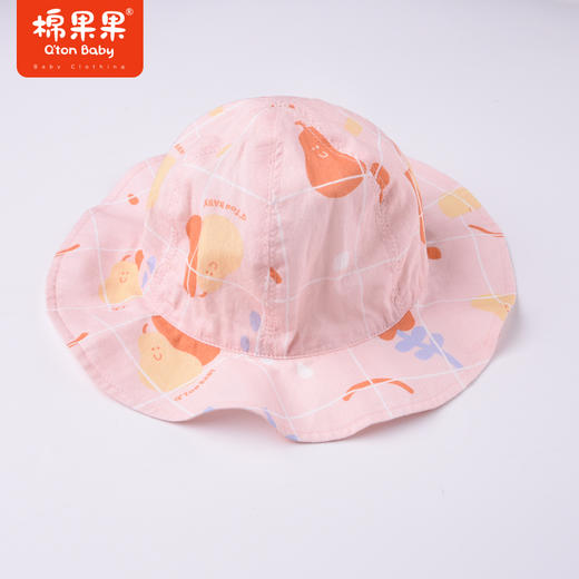 棉果果夏季女童纯棉印花小盆帽M224400422313 商品图5