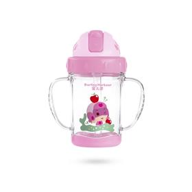 九洲基-蜜儿港晶靓不滴漏水杯220ml（粉色）