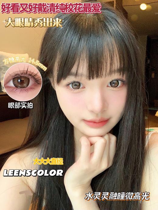 leenscolor  年抛 方糖高光棕 直径14.5mm着色14.0mm 商品图8