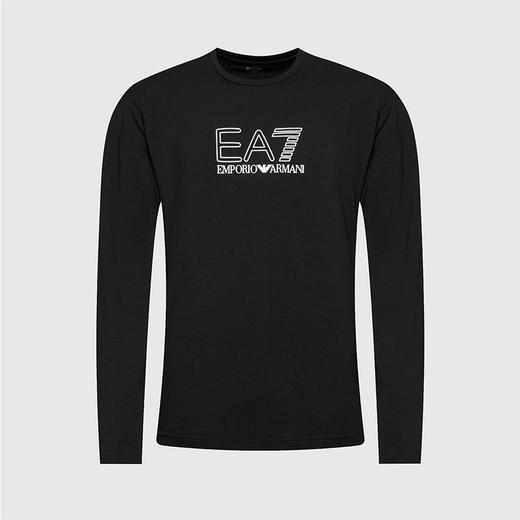 EMPORIO ARMANI EA7 阿玛尼 男士圆领长袖T恤 黑色 3LPT64 PJ03Z 1200 商品图0