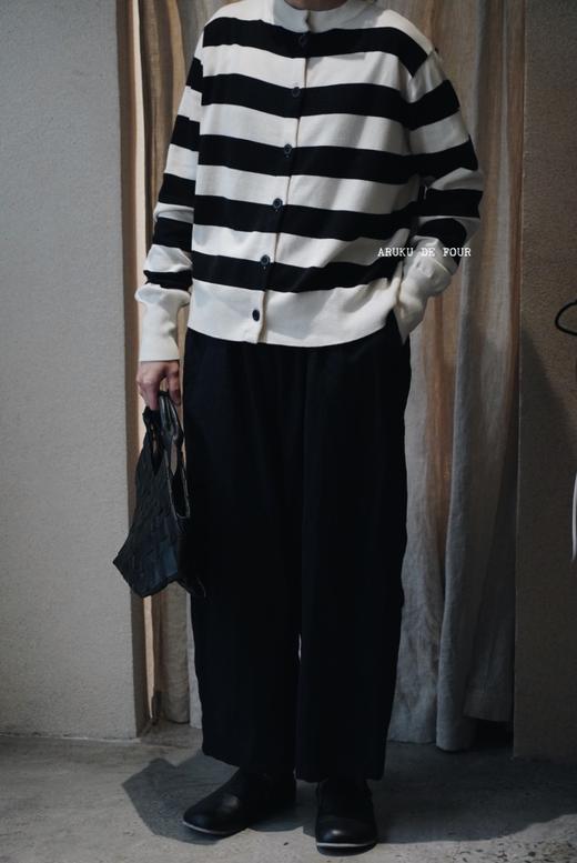 Veritecoeur多色條紋舒適開衫 商品图4