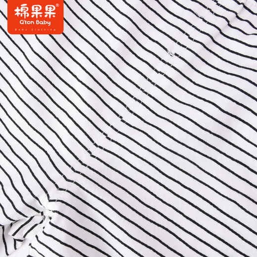 棉果果夏季女童纯棉条纹七分打底裤M222206222267 商品图2