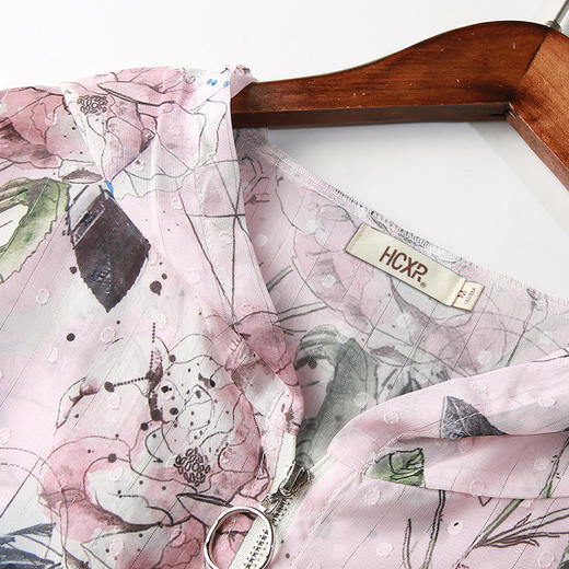 印花雪纺开衫夏装休闲透气潮搭短款小外套  GYM-D8875 商品图2